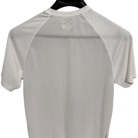 Under Armour RUN Fitted T Shirt Short Sleeve Size Large Heatgear White - Picture 6 of 6